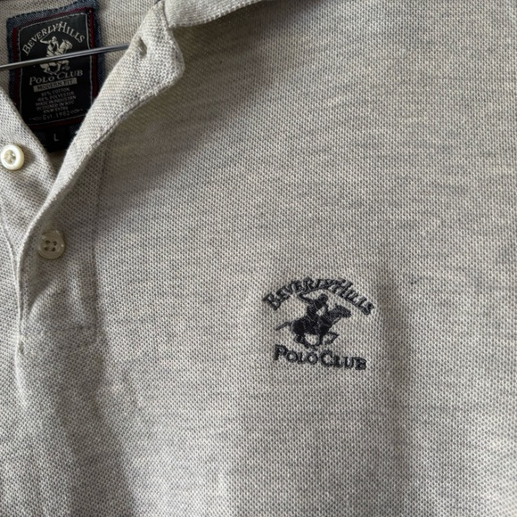 Beverly Hills Polo Modern Fit Polo Shirt Preppy Chic Classic Large Smart Casual - Picture 6 of 10